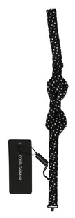 Dolce & Gabbana Schwarz Polka Dots Seide Einstellbare Hals Papillon Männer Fliege