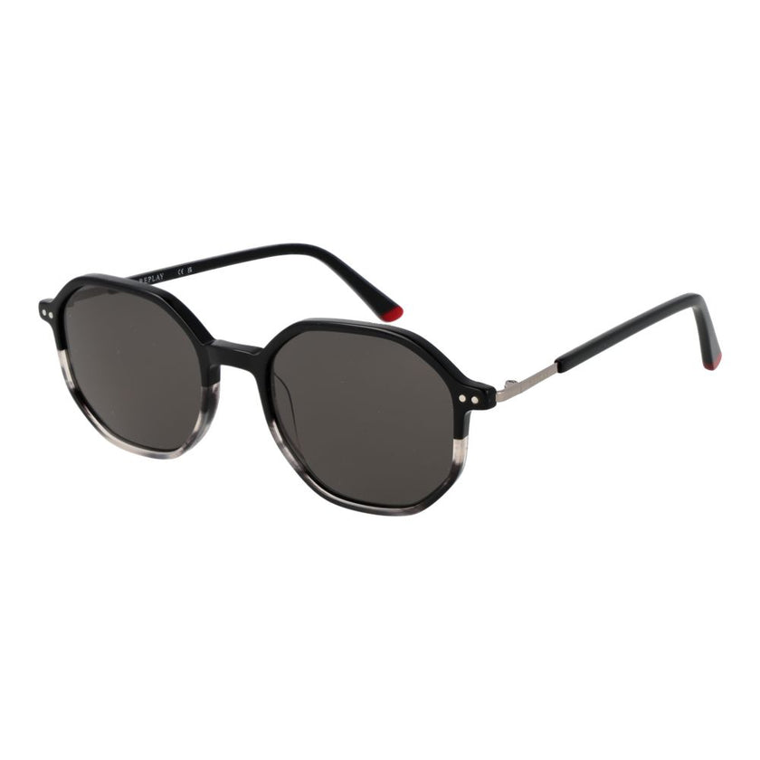 Replay Sonnenbrille aus schwarzem Kunststoff
