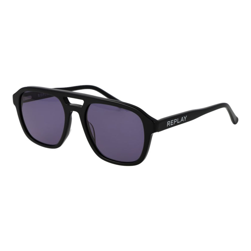 Replay Schwarze Sonnenbrille aus Kunststoff