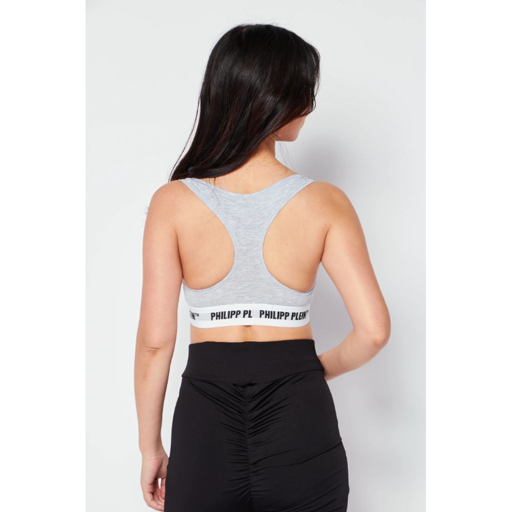 Philipp Plein Graue Baumwoll-Tanktops