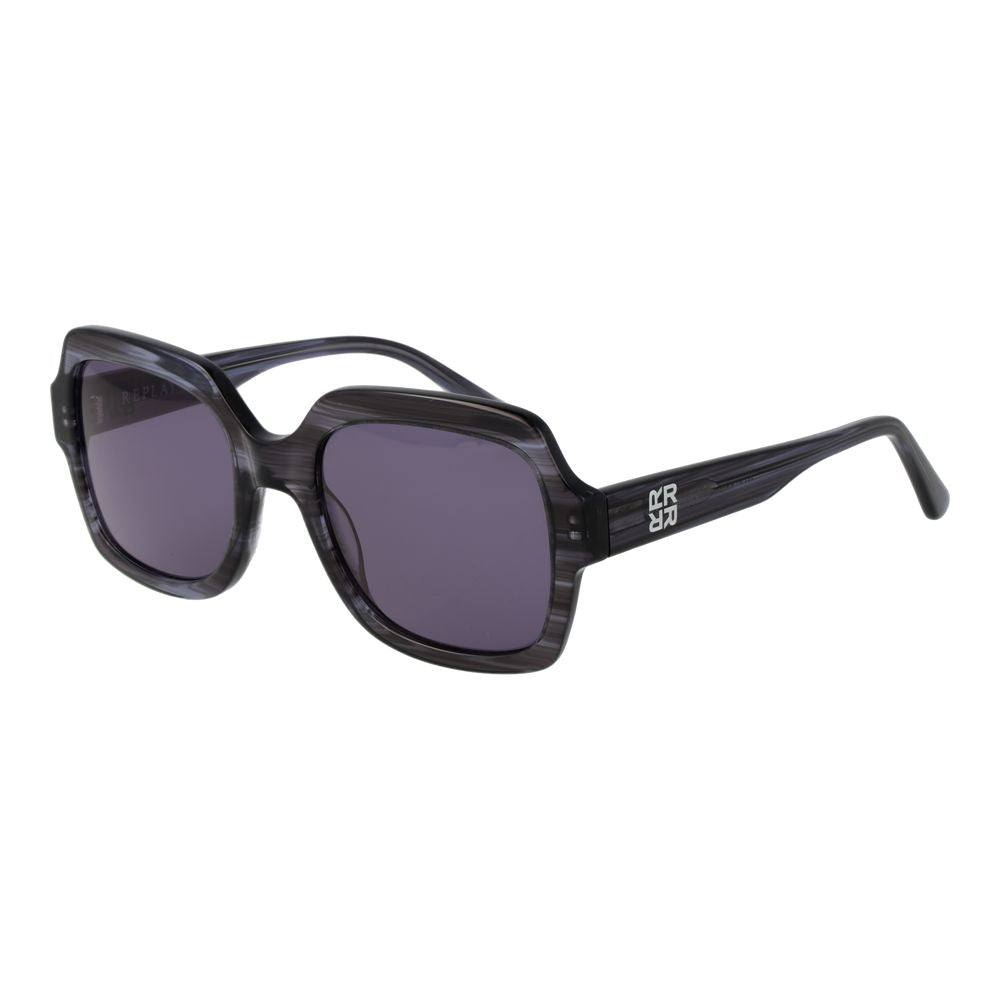 Replay Graue Sonnenbrille aus Kunststoff