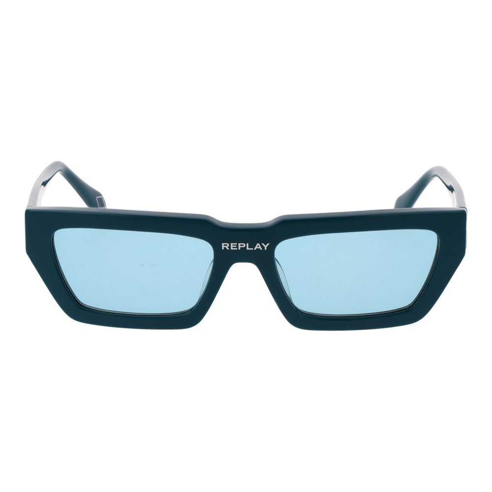 Replay Sonnenbrille aus türkisfarbenem Kunststoff