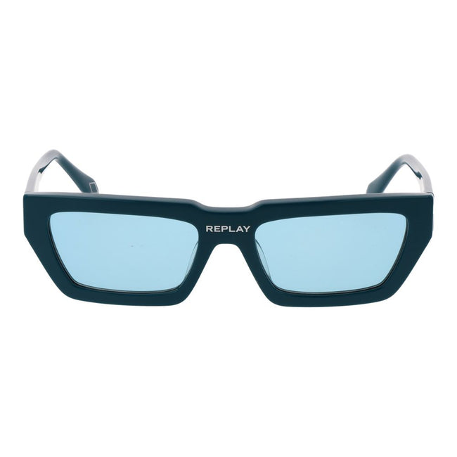 Replay Türkisfarbene Sonnenbrille aus Kunststoff