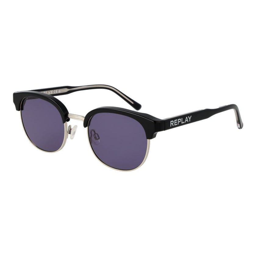 Replay Sonnenbrille aus schwarzem Metall