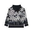 Palm Angels Schwarzes Baumwollhemd mit Muster