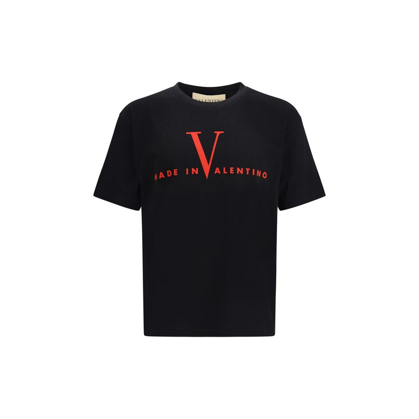 Valentino Garavani Schwarzes Baumwoll-T-Shirt