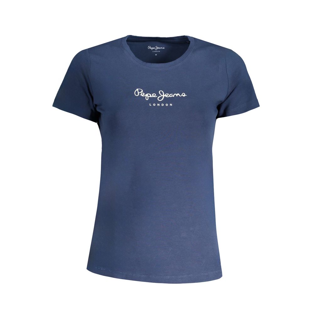 Pepe Jeans Women's Blue Cotton T-Shirt