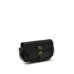Valentino Garavani Schwarze Bos Taurus Kalbsleder Schultertasche