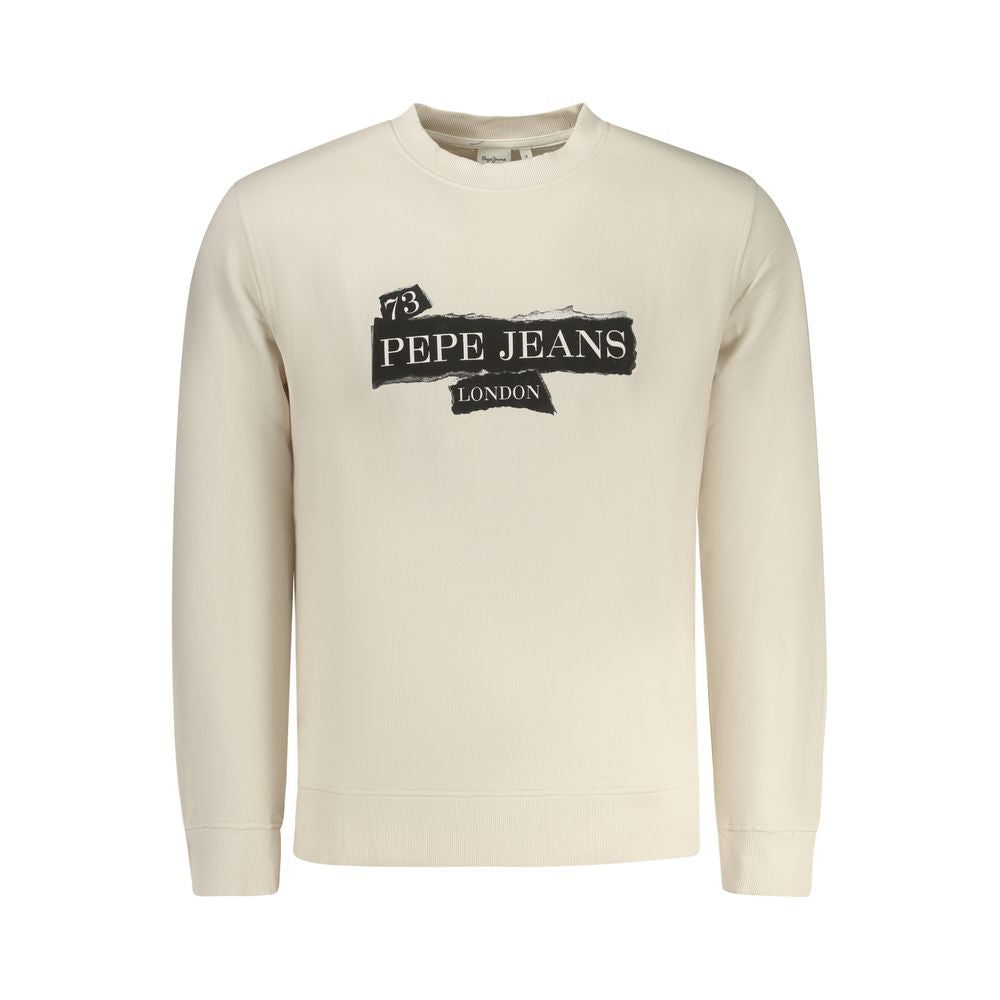 Pepe Jeans Men's Beige Cotton Sweatshirt