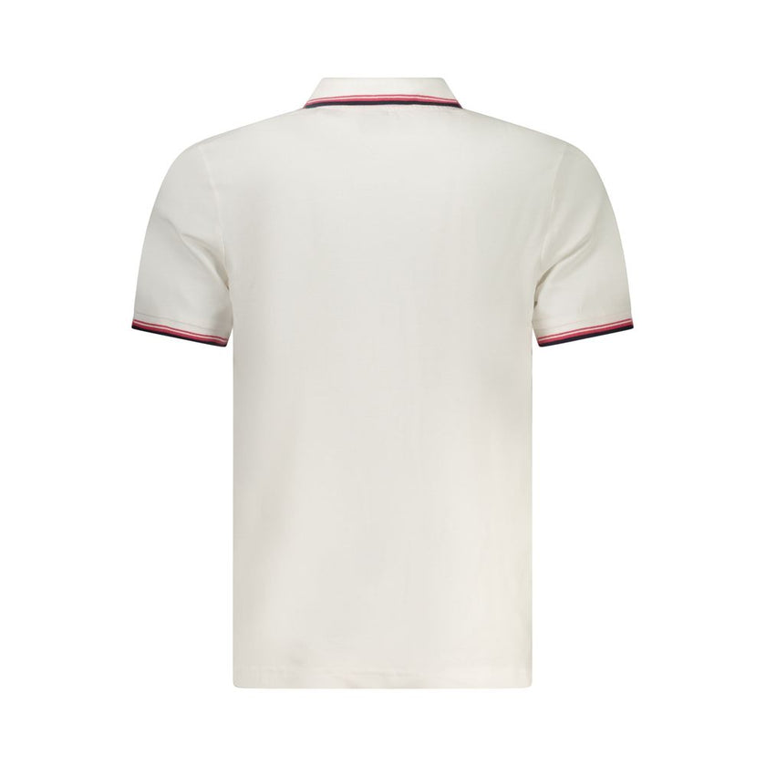 North Sails Bianco Baumwoll-Herrenpoloshirt