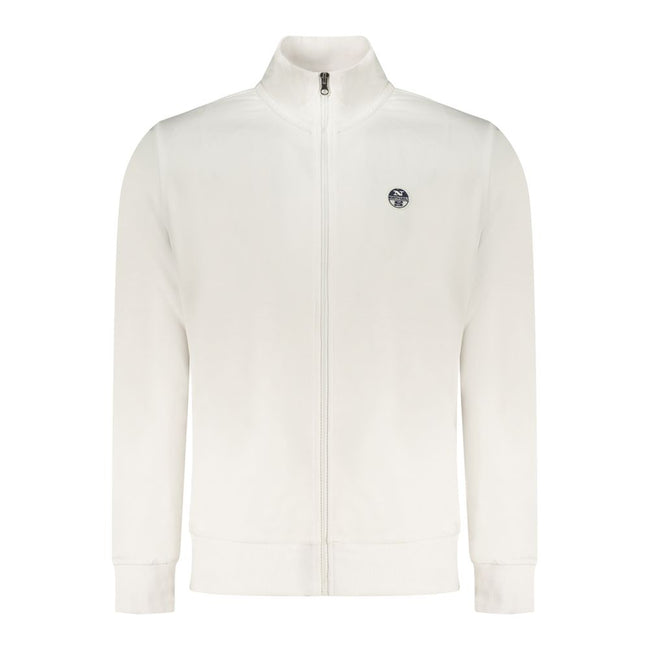 North Sails Weißes Herren-Sweatshirt aus Baumwolle