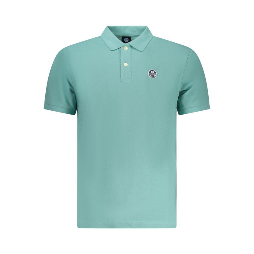 North Sails Azzurro Baumwoll-Poloshirt für Herren