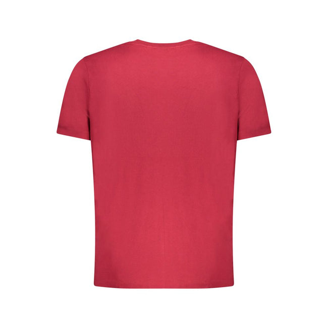 Pepe Jeans Rotes Baumwoll-T-Shirt für Herren