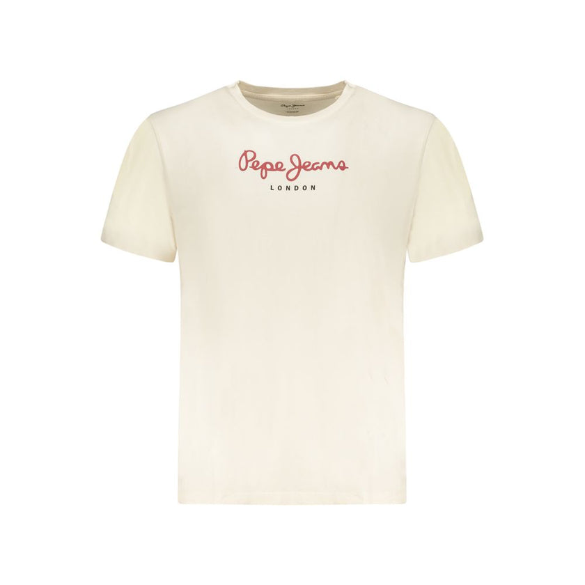 Pepe Jeans Beige Baumwoll-T-Shirt für Herren