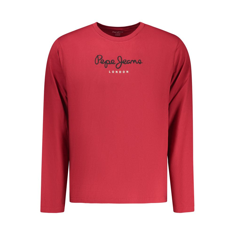 Pepe Jeans Men's Rosso Cotton T-Shirt