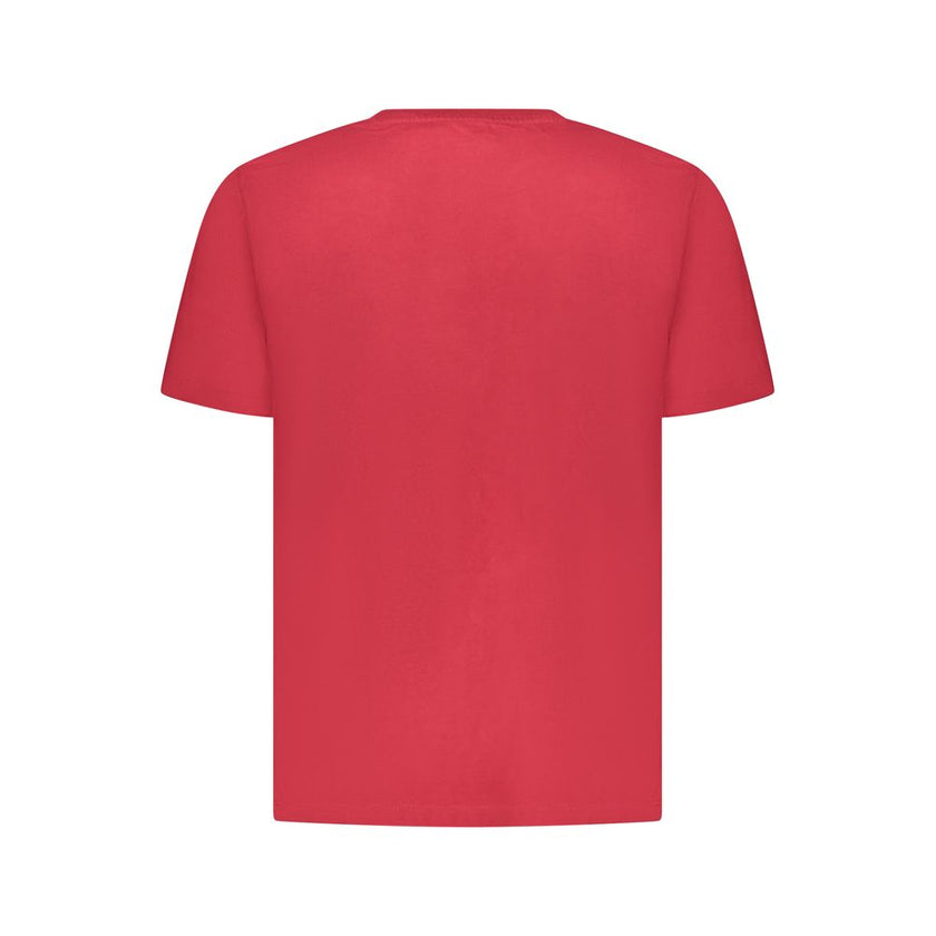 Pepe Jeans Rotes Baumwoll-T-Shirt für Herren