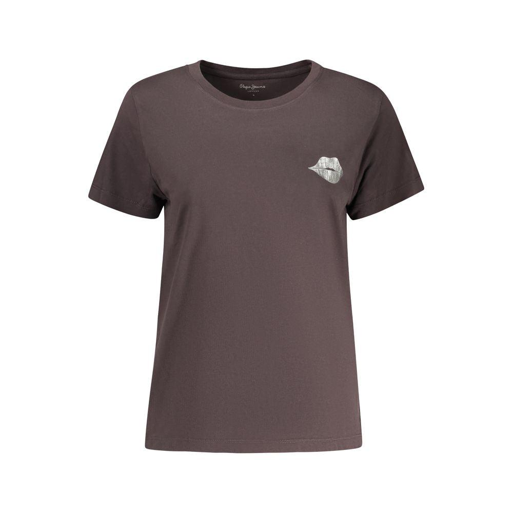 Pepe Jeans Women's Black Cotton T-Shirt