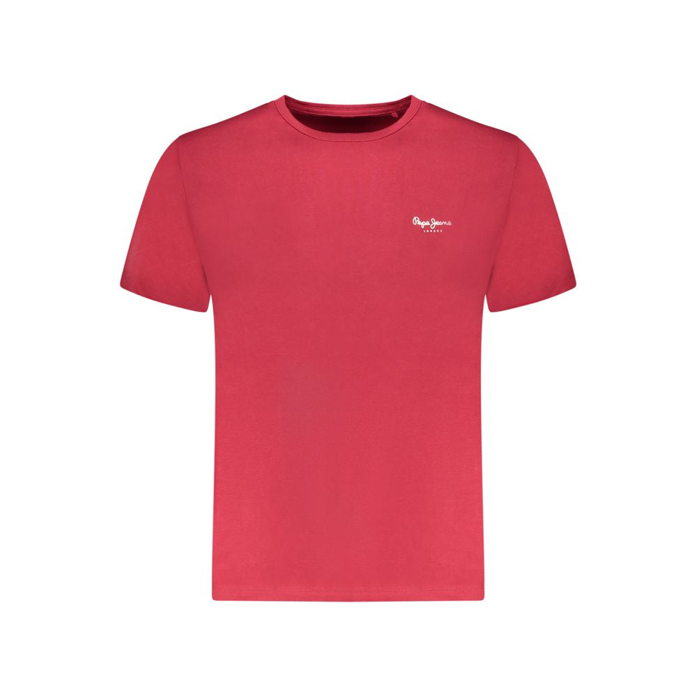 Pepe Jeans Rosso Baumwoll-T-Shirt für Herren