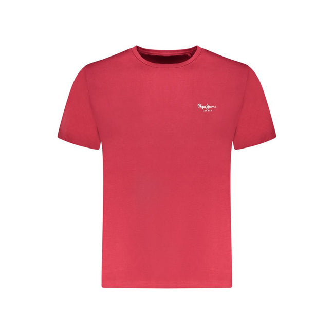 Pepe Jeans Rosso Baumwoll-T-Shirt für Herren