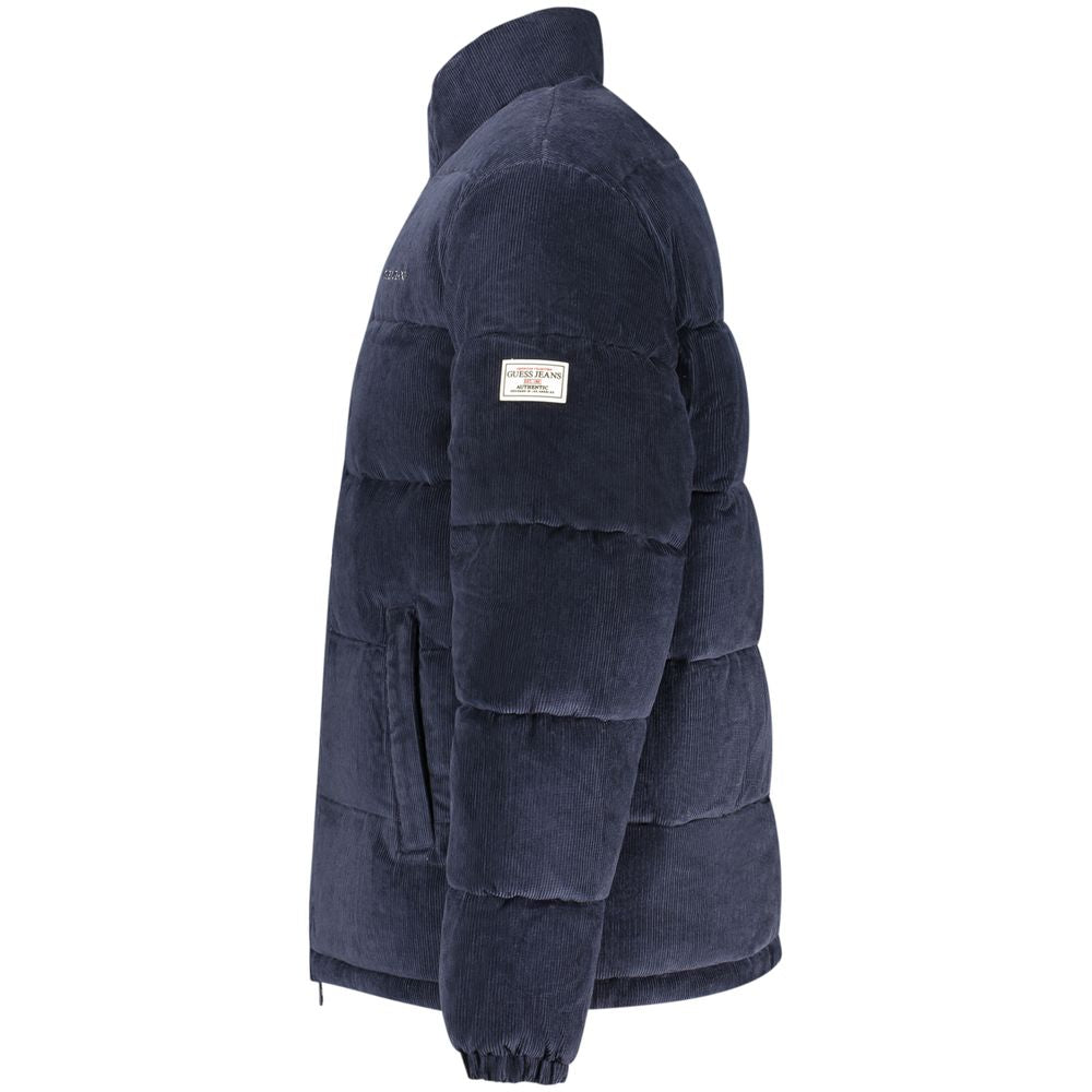 Guess Jeans Blaue Herrenjacke aus Polyester