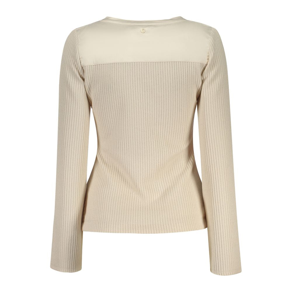Guess Jeans Beige Polyester Damen Pullover