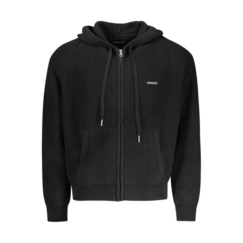 Guess Jeans Men's Black Organic Cotton Cardigan