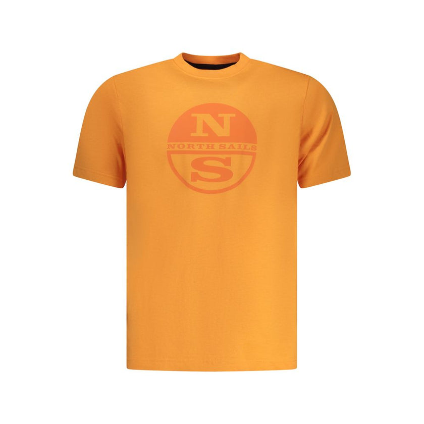 North Sails Arancione Baumwoll-T-Shirt für Herren