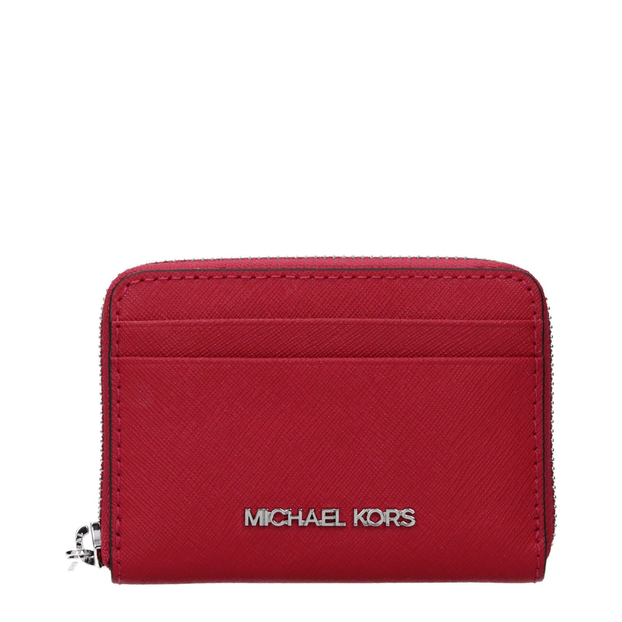 Michael Kors Roter Leder-Kartenhalter
