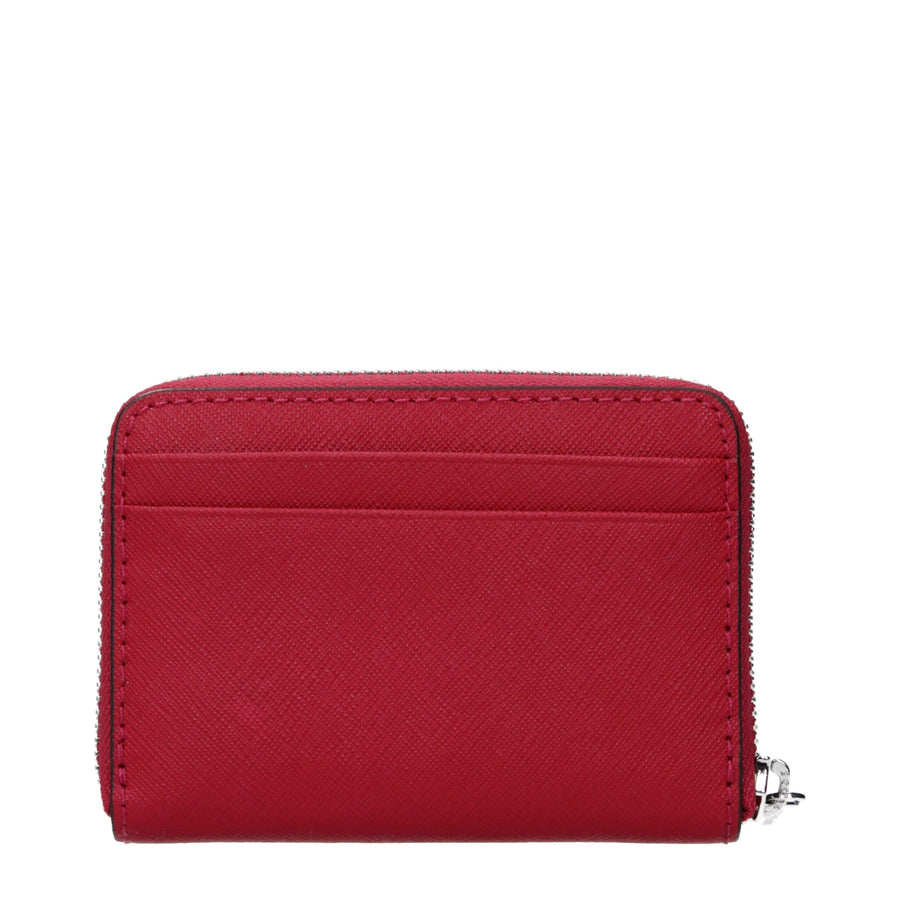 Michael Kors Roter Leder-Kartenhalter