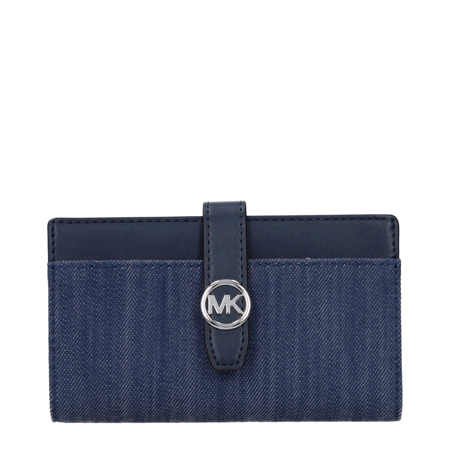 Michael Kors Blaue Geldbörse aus Stoff
