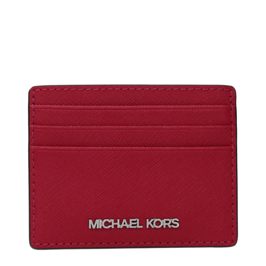 Michael Kors Roter Leder-Kartenhalter