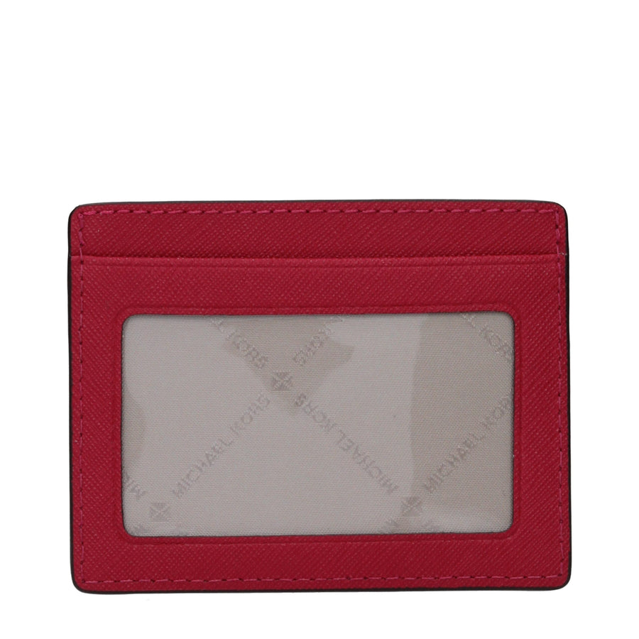 Michael Kors Roter Leder-Kartenhalter