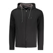 Coveri Moving Schwarzes Herren-Kapuzensweatshirt aus Baumwolle