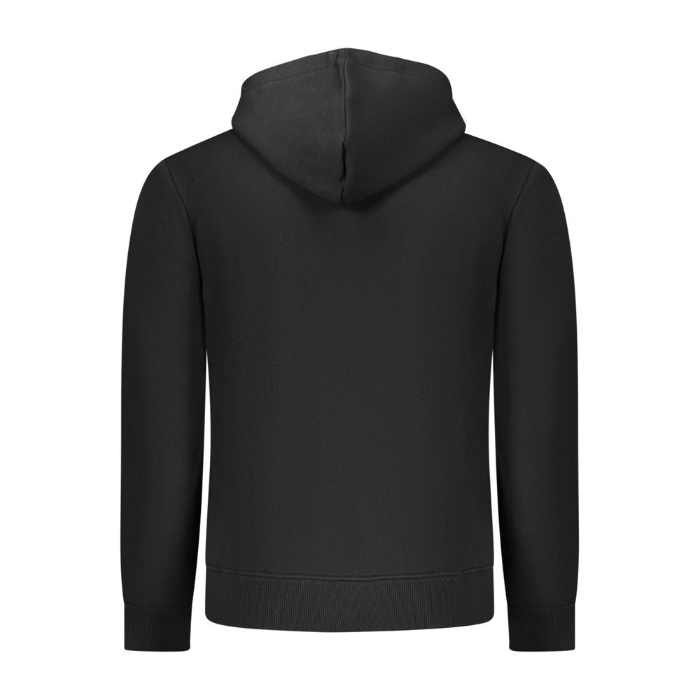 Coveri Moving Schwarzes Herren-Kapuzensweatshirt aus Baumwolle