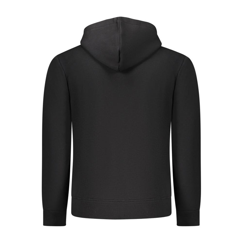Coveri Moving Schwarzes Herren-Kapuzensweatshirt aus Baumwolle