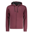 Coveri Moving Rotes Herren-Kapuzensweatshirt aus Baumwolle