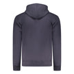 Coveri Moving Blaues Herren-Kapuzensweatshirt aus Baumwolle