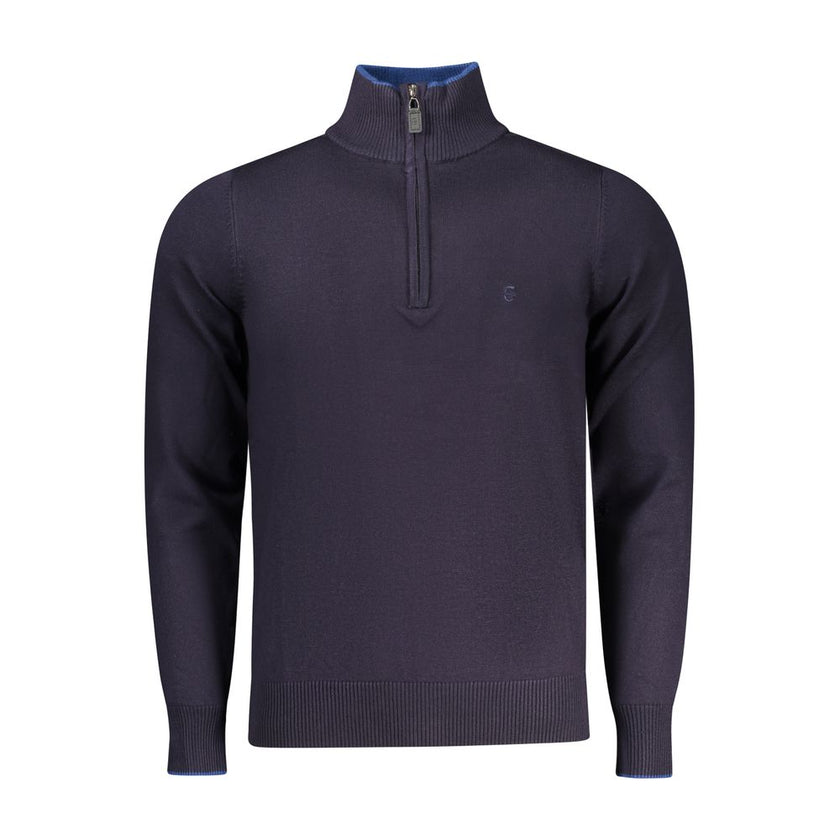 Coveri Moving Blauer Herrenpullover aus Viskose