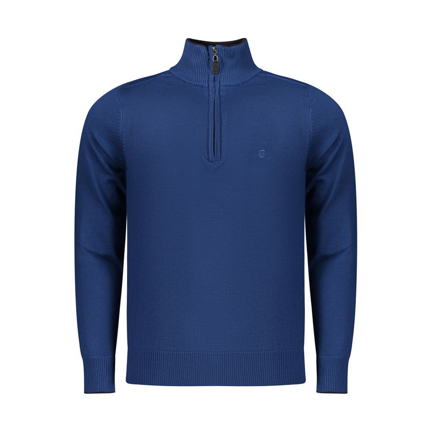 Coveri Moving Blauer Herrenpullover aus Viskose
