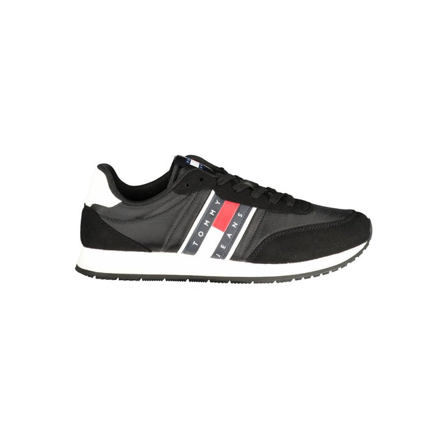 Tommy Hilfiger Schwarzer Sneaker aus Polyurethan für Herren