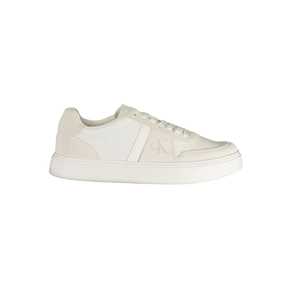 Calvin Klein White Polyester Men's Sneakers