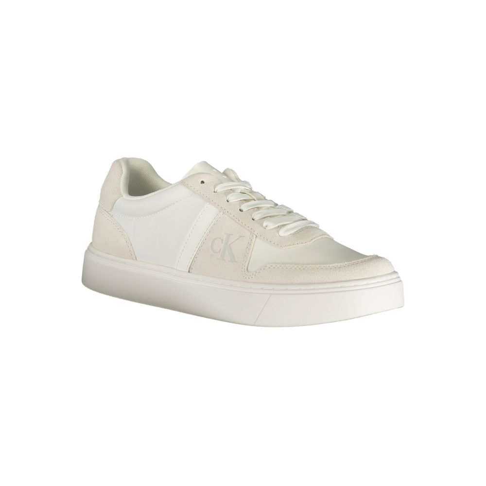 Calvin Klein White Polyester Men's Sneakers