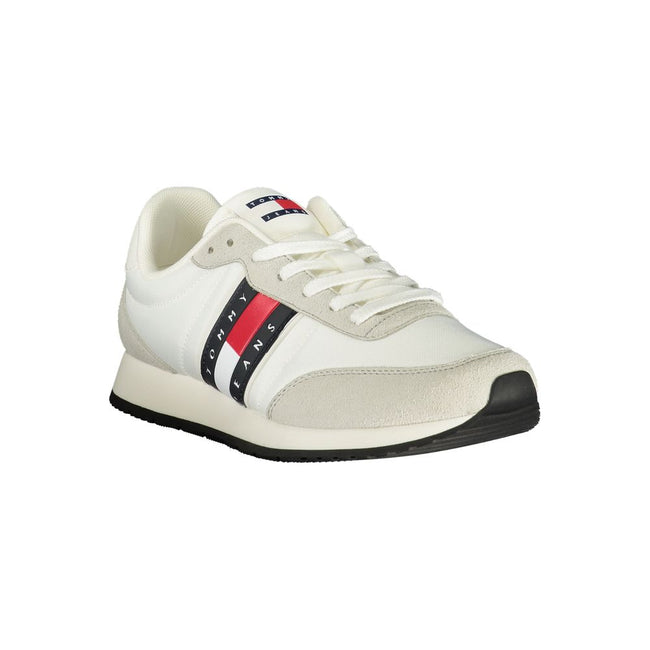 Tommy Hilfiger Weißer Herren-Sneaker aus Polyurethan
