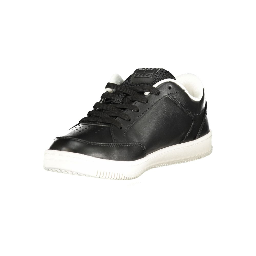 Tommy Hilfiger Men's Black Polyurethane Sneaker