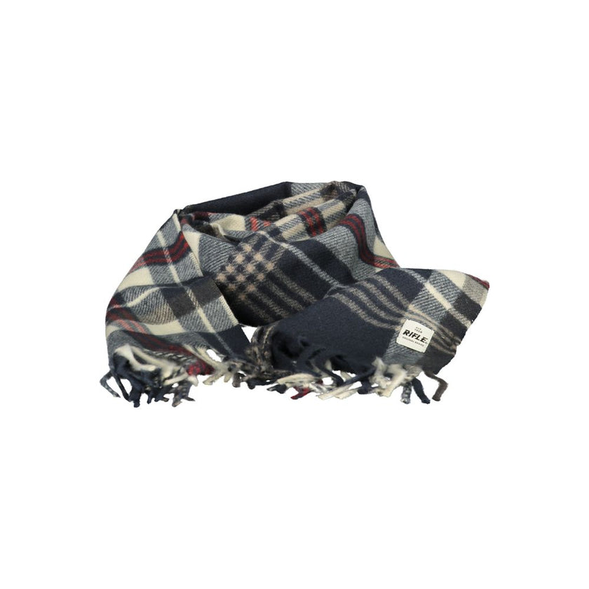 Rifle Blauer Herrenschal aus Polyester