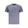 North Sails Blu Baumwoll-T-Shirt für Herren