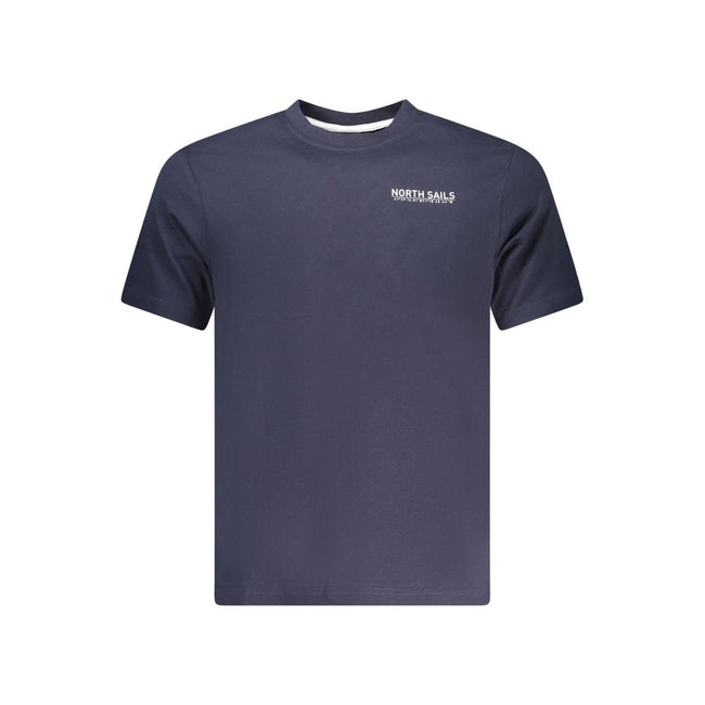 North Sails Blu Baumwoll-T-Shirt für Herren