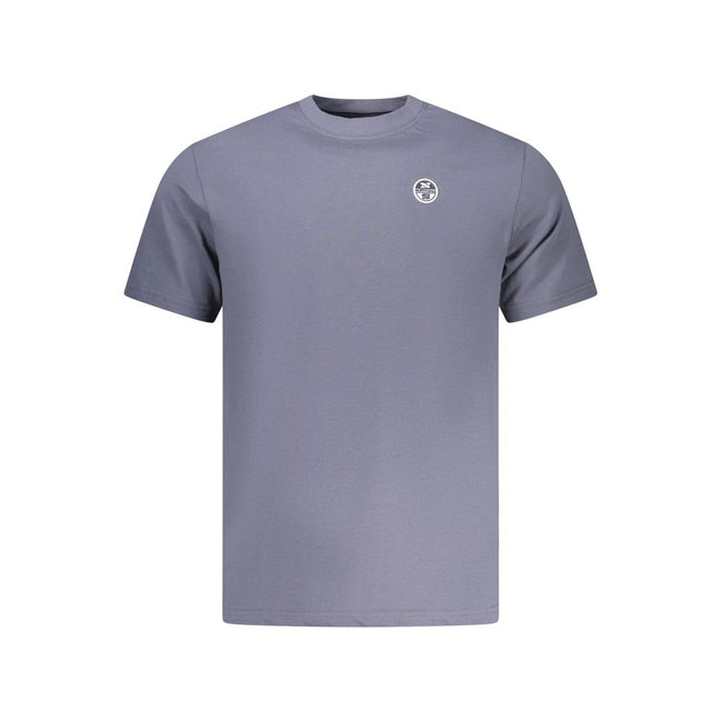 North Sails Blaues Baumwoll-T-Shirt für Herren