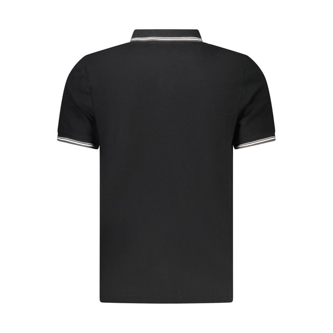 North Sails Schwarzes Baumwoll-Poloshirt für Herren