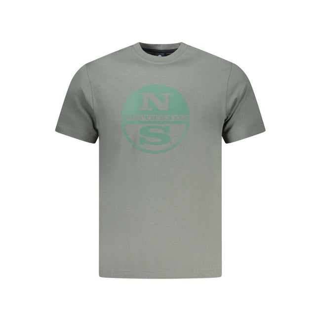 North Sails Verde Baumwoll-T-Shirt für Herren